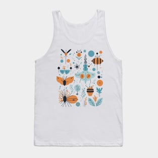 Bohemian Style Bugs Geometric Shapes Tank Top